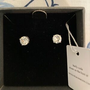 Swarovski Silver Stud Earrings by Nic & Syd